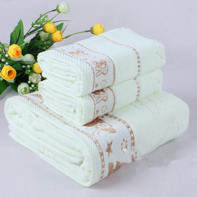 Bamboo fiber bath towel