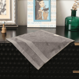 Dobby black towel set